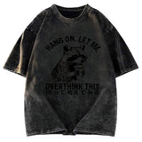 Tokyosol Overthink Raccoon Washed T Shirt