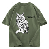 Tokyosol Who Whom Judging Owl Washed T Shirt