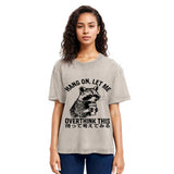 Tokyosol Overthink Raccoon Washed T Shirt