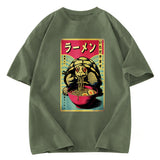 Tokyosol Turtle Eating Ramen Washed T Shirt
