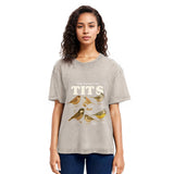 Tokyosol Stop Staring At My Tits Meme Bird Washed T Shirt