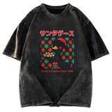 Tokyosol Kawaii Christmas Goose Washed T Shirt