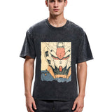 Tokyosol Hand-Drawn Mecha Robot Washed T-Shirt