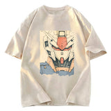 Tokyosol Hand-Drawn Mecha Robot Washed T-Shirt