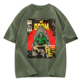 Tokyosol Rapper Doom Hip Hop Gradient Washed T-Shirt