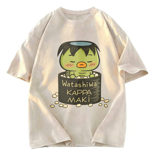 Tokyosol Watashi Wa Kappa Maki Washed T-Shirt