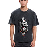 Tokyosol Oni Devil Hannya Mask Vintage Washed T-Shirt