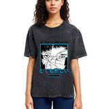 Tokyosol Cyberpunk Dark Fantasy Washed T-Shirt