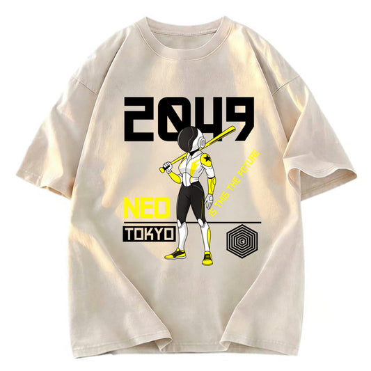 Tokyosol Neo Tokyo Manga Japanese Anime Washed T-Shirt