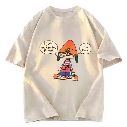 Tokyosol Orange Parapraprapra Vintage Japanese Washed T-Shirt