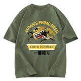 Tokyosol Kirin Ichiban Beer Logo Japanese Washed T-Shirt