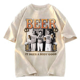 Tokyosol White and Cream Washed T-Shirt