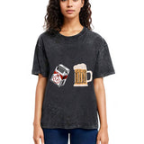 Tokyosol Cigarette and Beer Breakfast Combo Joke Washed T-Shirt