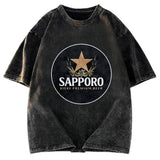 Tokyosol Vintage Star Beer Japanese Washed T-Shirt