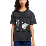 Tokyosol Goose Blowing Electric Fan Washed T-Shirt