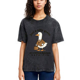 Tokyosol Silly Goose On A Serious Business Washed T-Shirt