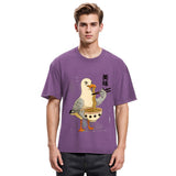 Tokyosol Pigeons Eating Ramen Washed T-Shirt