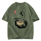 Tokyosol Goose Eating Ramen Washed T-Shirt