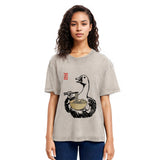Tokyosol Goose Eating Ramen Washed T-Shirt