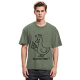 Tokyosol Funny Goose:Is This Gluten Free Washed T-Shirt