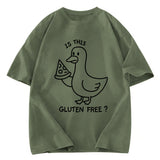 Tokyosol Funny Goose:Is This Gluten Free Washed T-Shirt
