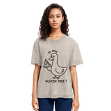 Tokyosol Funny Goose:Is This Gluten Free Washed T-Shirt