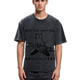 Tokyosol Little Oopsie Daisy Cat Washed T-Shirt
