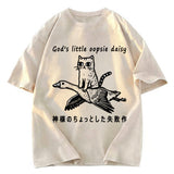 Tokyosol Little Oopsie Daisy Cat Washed T-Shirt