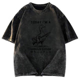 Tokyosol Serious Stupid Goose Women's Crop Raglan T-Shirt
