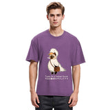 Tokyosol Funny Cat to be Serious Goose meme Washed T-Shirt