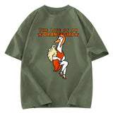 Tokyosol Funny Life of an Orangegirl Goose Washed T-Shirt
