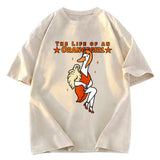 Tokyosol Funny Life of an Orangegirl Goose Washed T-Shirt