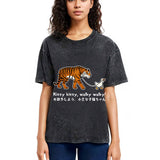 Tokyosol Funny Tiger and Goose Walk Meme T-Shirt