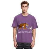 Tokyosol Funny Tiger and Goose Walk Meme T-Shirt