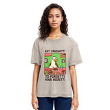 Tokyosol Stupid Goose Eating Pasta Washed T-Shirt