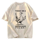 Tokyosol Goose Holding A Fuel Bottle Washed T-Shirt