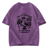 Tokyosol Silly Goose With Sunglasses Washed T-Shirt
