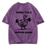 Tokyosol Fitness Goose Washed T-Shirt