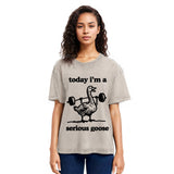 Tokyosol Fitness Goose Washed T-Shirt