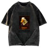Tokyosol Silly Goose Smoking Funny Washed T-Shirt
