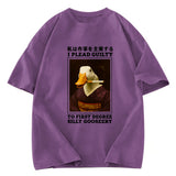 Tokyosol Silly Goose Smoking Funny Washed T-Shirt