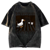 Tokyosol Raccoon Riding A Goose Washed T-Shirt