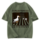 Tokyosol Raccoon Riding A Goose Washed T-Shirt