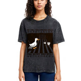 Tokyosol Raccoon Riding A Goose Washed T-Shirt