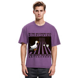 Tokyosol Raccoon Riding A Goose Washed T-Shirt