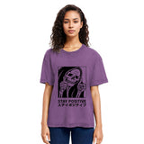 Tokyosol Stay Positive Skeleton Washed T-shirt