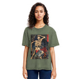 Tokyosol Japanese Horror Skeleton Washed T-shirt