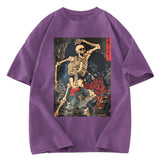 Tokyosol Japanese Horror Skeleton Washed T-shirt
