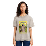 Tokyosol King Of Trash Raccoon Tarot Card Washed T Shirt