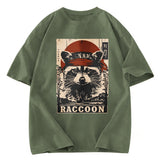 Tokyosol Raccoon Commando Vintage Washed T Shirt